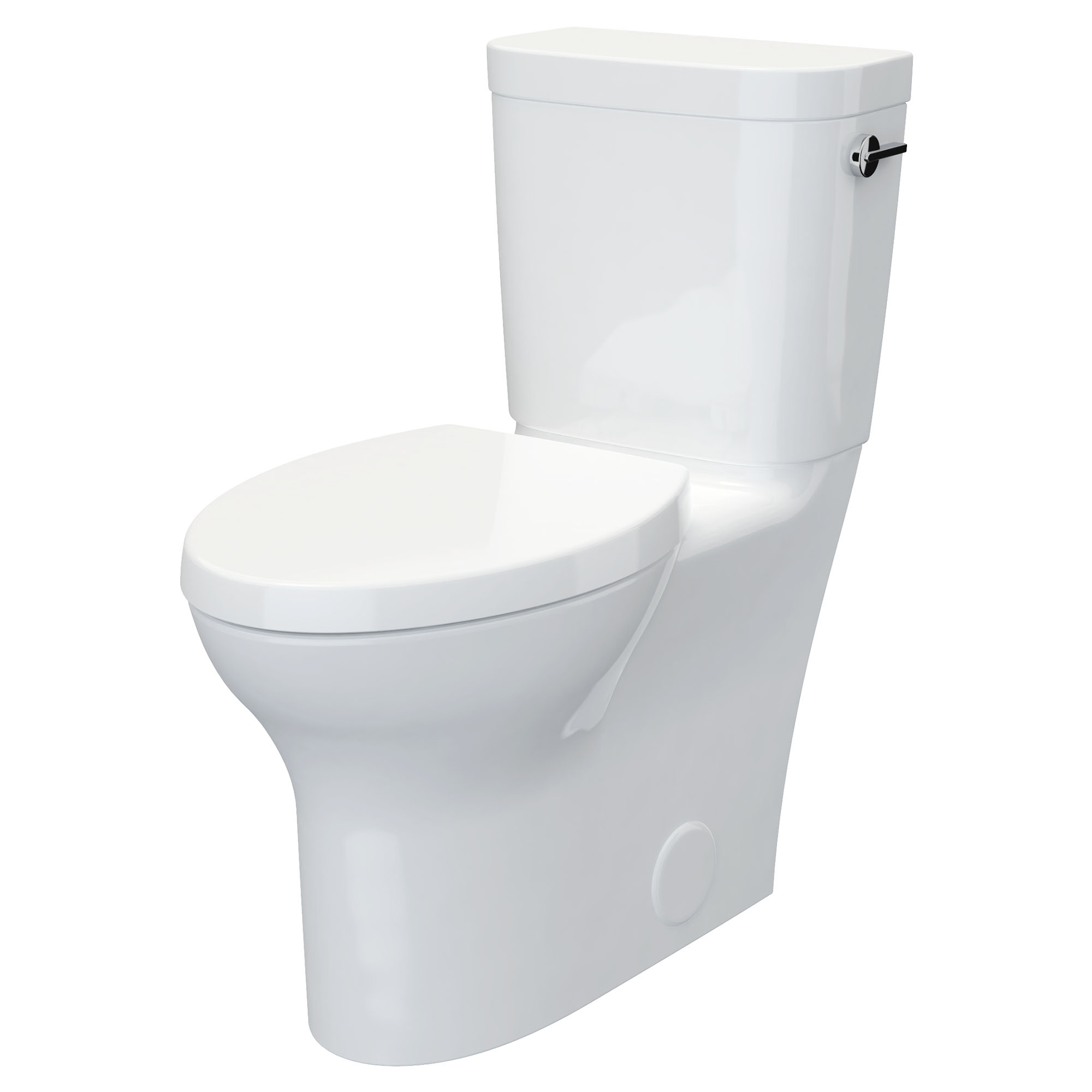 Equility Two-Piece Chair Height Right Hand Trip Lever Elongated Toilet with Seat